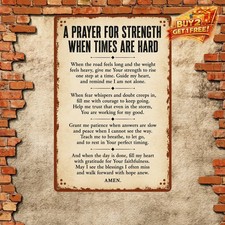 Durable Inspirational Quote Sign 8x12 Metal Affirmation Home Wall Art Plaque picture