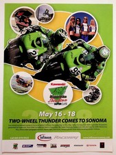 Kawasaki AMA Superbike Showdown Sonoma Raceway Flyer Ephemera picture