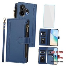 for Cricket Icon Plus 2026/Icon 7/AT&T Verge 2 Phone Wallet Case Wallet Blue picture