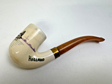 Vintage Goedewaagen Ceramic Smoking Pipe Windmill Scene Made In Holland picture