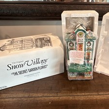 Department 56 Snow Village “The Secret Garden Florist” Hand Painted Boxed 1996 picture