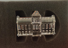 Swarovski Silver Crystal City Town Hall Retired-Imperfect in Original box picture