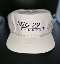 Vinage Russian MIG 29 Fulcrum Hat satin, navy blue. picture