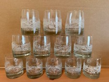 Zodiac Etched Glassware - Complete set of 12.  One for each Zodiac sign. picture
