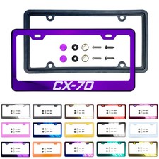 New Laser EtchedCustomize Stainless Steel License Plate Frame MetaCaps fit-CX-70 picture