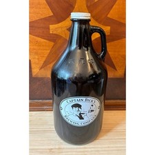 Captain Dick's Brewing Company 64 oz Amber Glass Growler With Lid picture