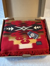 Pendleton Tucson Wool Throw Shawl Beaver State Southwestern Fringed NWT USA picture