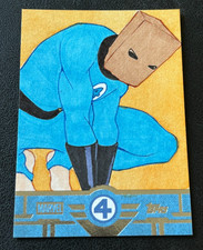 Debora Centeio 2026 Topps Finest Fantastic Four Bombastic Bagman 1/1 Sketch Auto picture