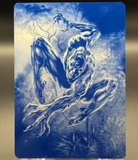 2023 Marvel Flair Black Panther #9 Cyan Printing Plate One-of-One 1/1 RARE picture