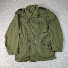 Vintage Vietnam War M65 Field Jacket Mens Small (?) OG 107 Full Zip Hooded 70s? picture