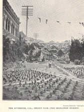 antique 1900 magazine photos RIVERSIDE CA Street Fair Parade Booths Exhibits picture
