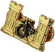 USMC Corp Engineer Collar Brass Insignia Badge Custom Pin US Army Lapel Military picture