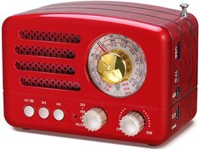 J-160 Retro Vintage AM FM Radio with Bluetooth Speaker Gifts for Mom picture