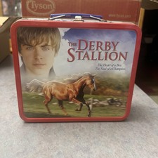 THE DERBY STALLION METAL   LUNCHBOX   Horse Collectible From The Movie Box only picture