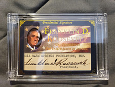 Franklin D. Roosevelt FDR Original Cut Signature. A Word From Potus 2025. 1 Of 2 picture