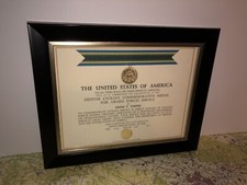 DEFENSE CIVILIAN COMMEMORATIVE MEDAL - ARMED FORCES SERVICE CERTIFICATE ~ Type-1 picture
