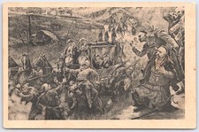 Lwów H. Altenberg Cossack Attack Scene Postcard No. 116 Antique Art picture