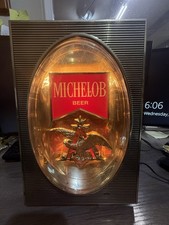1960-70’s Vintage Michelob Beer Sign All Original And Working. picture
