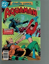 Adventure Comics 452 Aquaman vs Aqualad Black Manta kills AquaBaby VF+ picture