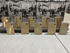 Lot 10 PCS Zippo Brushed Brass cases Only Zippo Cases picture