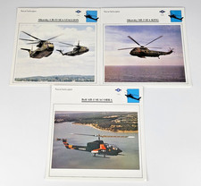 3 Edito Service Naval Helicopter Cards USA - Sea King - Sea Stallion - SeaCobra picture