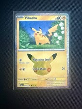 Pokemon Pikachu 052/128 30/30 30th Celebration Angry Bolt Holo Fireworks RP45 picture