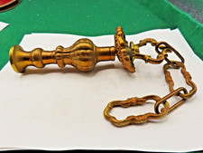 VINTAGE CAST BRASS CHANDELIER SPACERS WITH 4 SECTIONS OF BRASS CHAIN 15