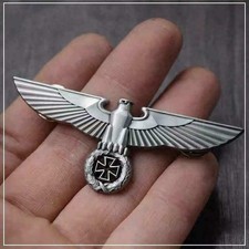 WWII German Army Eagle Medal WW2 Germany Iron Cross Badge Military Cap Hat Pins# picture