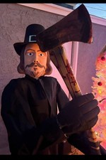 Custom  animated, screaming, thanksgiving killer,Halloween Haunted House prop  picture