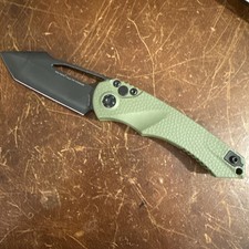 Heretic Mini Pariah Manual Knife 3.3” MagnaCut DLC OD Green USA (BROP 🐻) picture