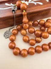 VTG Sandalus 33-bead Islamic Prayer Rosary Misbah N694  مسبحة مسباح مسكي سندلس picture
