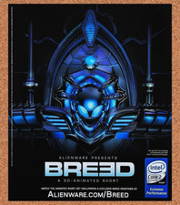 Alienware Breed 3D-Animation Original 2008 Ad Authentic Retro Tech Promo picture