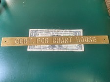 Vintage Original Naval Brass Plaque picture