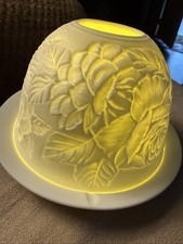 Love This PEONYS 3Piece Ceramic Candle Holder W/candle picture