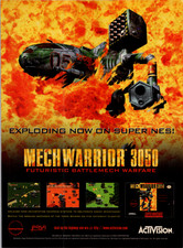 Activision MechWarrior 3050 Super NES Print Ad Vintage 1994 Magazine Poster picture