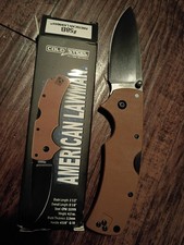 American Lawman Cold Steel Drop Point  Desert Tan G-10 CPM S35VN Blade picture