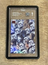 2024 TOPPS CHROME STAR WARS GALAXY RED /5 REFRACTOR #64 STORMTROOPERS TAG 9 picture