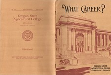 1928 OREGON STATE AGRICULTURAL COLLEGE antique employment booklet WHAT CAREER? picture