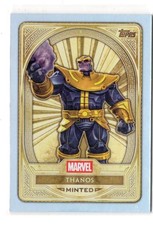 2025 Topps Marvel Mint Thanos GOLD MINTED BASE CARD #77 picture
