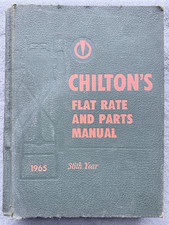 1965 Chilton Flat Rate & Parts Manual 36th Year HC Vintage Auto Garage Manual picture