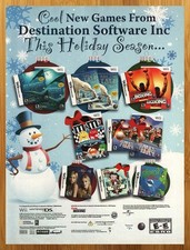 2007 Arctic Tale/M&M's Kart Racing/Balls of Fury Nintendo Wii DS Print Ad/Poster picture
