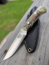 Bark River Featherweight Fox River 1st Production Run Elmax Pinecone Resin Sheat picture