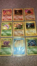 Original Vintage Pokemon cards lot of 9 no duplicates LP -NM picture