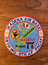 USAF BASE PATCH, KADENA AIR BASE, JAPAN, 18TH WG, 5TH AF, PACAF picture