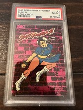 1993 Topps Street Fighter 2 II Chun Li #1 Foil Insert Card PSA 8 picture