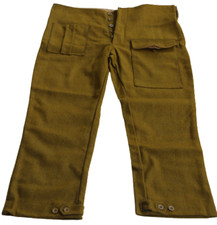 British 37 Pattern Trousers Battle Uniform Reproduction -Khaki Color (44 Inches) picture