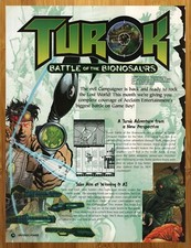1998 Turok: Battle of the Bionosaurs Game Boy Print Ad/Poster Page Authentic Art picture