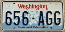 Unused 1987 Base Pl8 1988, 1989, 1990 Washington Passenger Vehicle License Plate picture