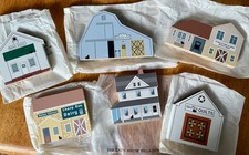 Beautiful Vintage Cat's Meow Pieces-Six Amish Series Pieces-1991-1998-36 Inch Sh picture