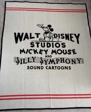 Disney100 Pendleton Mickey Mouse Silly Symphony Wool Blanket 64x80 Limited NWT picture